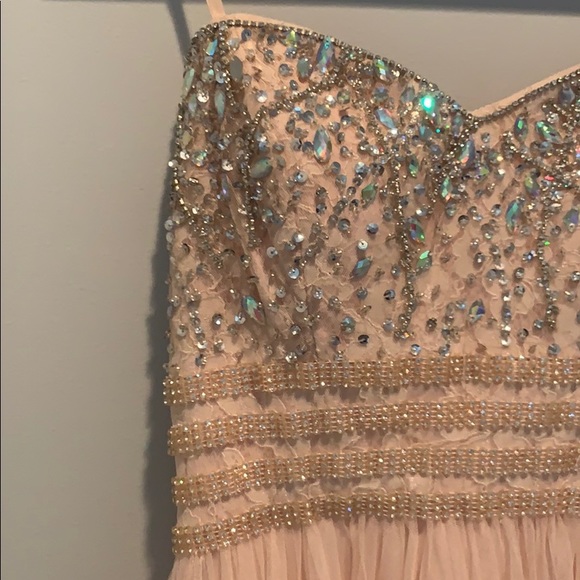 Blush Pink Prom Dress - Picture 2 of 7